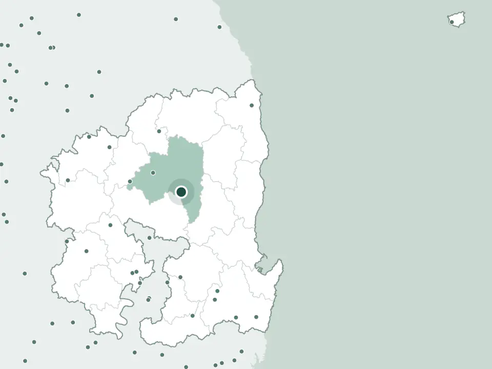 경상북도 안동시 안동하늘공원 위치 지도