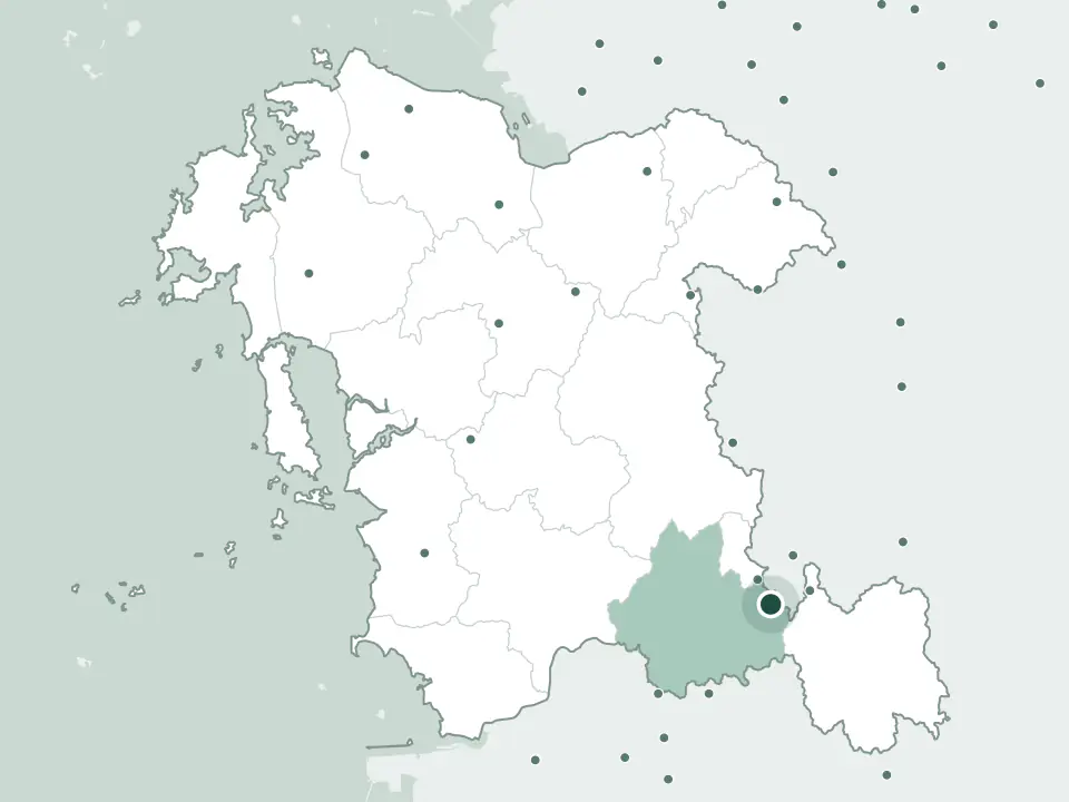 충청남도 논산시 진달래공원묘원 위치 지도
