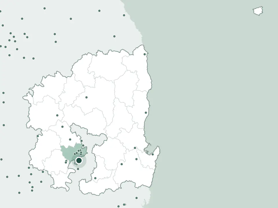 경상북도 칠곡군 대구시립공원묘지 위치 지도