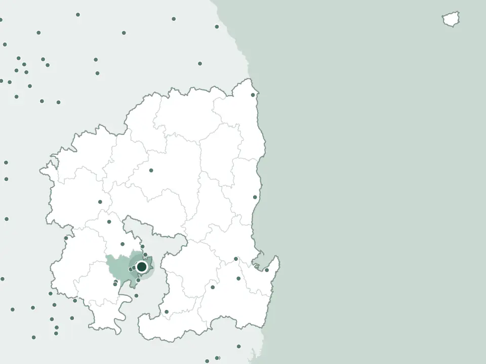 경상북도 칠곡군 동명공동묘지 위치 지도