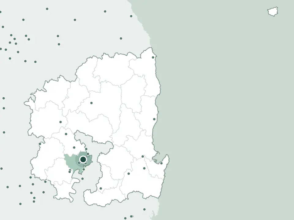 경상북도 칠곡군 현대공원2묘원 위치 지도