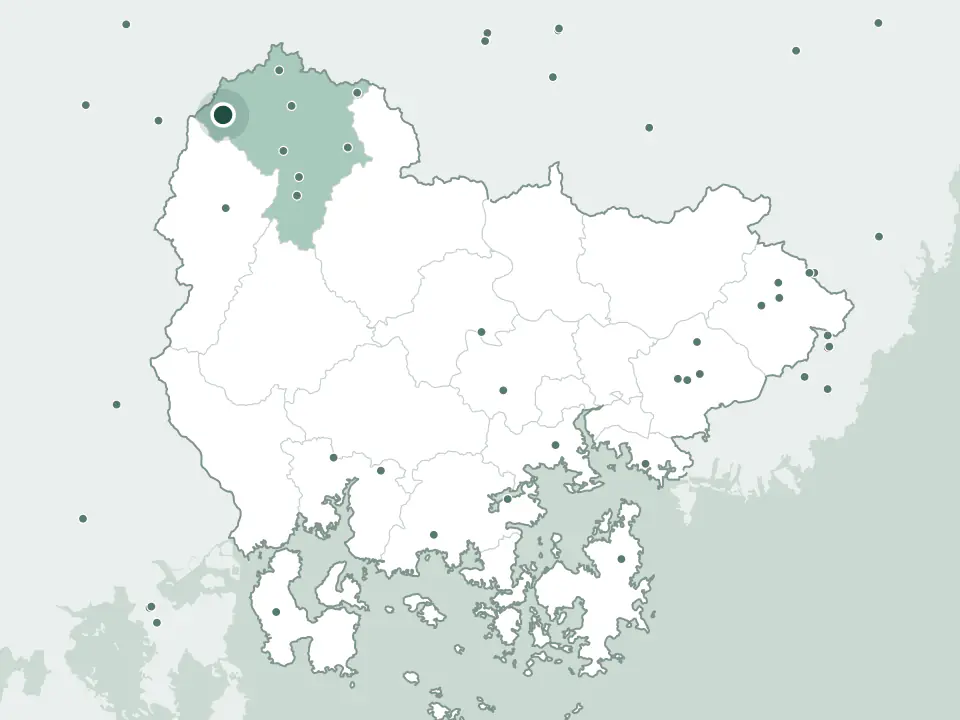 경상남도 거창군 북상공설공원묘지 위치 지도